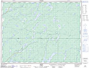 NTS 50k map for Lake E-11, Ontario