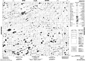 NTS 50k map for Creede Lake, Ontario