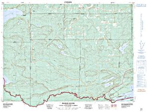 NTS 50k map for Fallingsnow Lake, Ontario