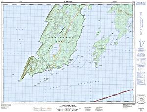 NTS 50k map for Thunder Bay Harbour, Ontario