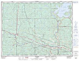 NTS 50k map for Matawin River, Ontario