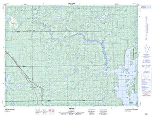 NTS 50k map for Dog River, Ontario