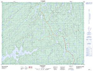 NTS 50k map for Keelor Lake, Ontario