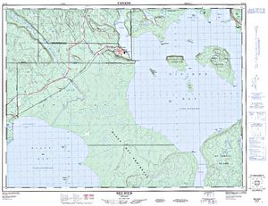 NTS 50k map for NIPIGON BAY, Ontario