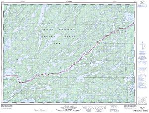 NTS 50k map for Snowbank Lake, Minnesota