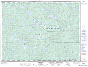 NTS 50k map for Matawin River, Ontario