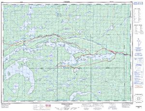 NTS 50k map for Little Greenwater Lake, Ontario