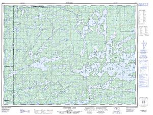 NTS 50k map for Seine River, Ontario