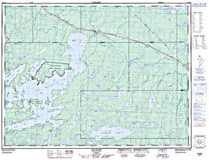 NTS 50k map for Athelstane Lake, Ontario