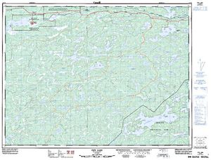 NTS 50k map for Seine River, Ontario