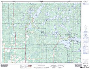 NTS 50k map for Rainy Lake, Ontario