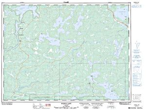 NTS 50k map for Seine River, Ontario