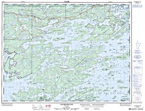 NTS 50k map for Lake of the Woods, Manitoba