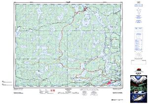 NTS 50k map for Winnipeg River, Ontario