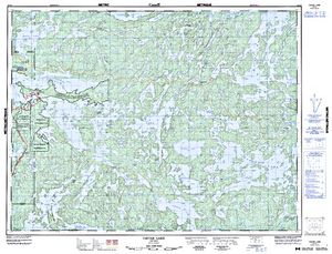 NTS 50k map for Dryberry Lake, Ontario