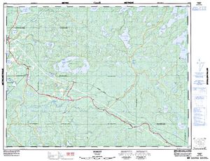 NTS 50k map for Jackfish Lake, Ontario