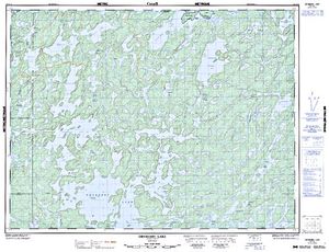 NTS 50k map for Dryberry Lake, Ontario