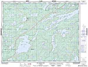 NTS 50k map for Minnitaki Lake, Ontario