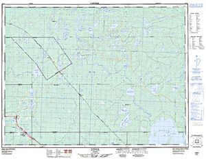 NTS 50k map for Dog River, Ontario