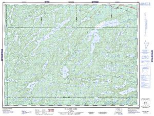NTS 50k map for Seine River, Ontario