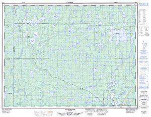 NTS 50k map for English River, Ontario