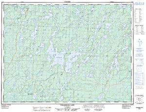 NTS 50k map for Dog River, Ontario