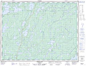 NTS 50k map for Pakashkan Lake, Ontario