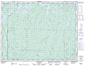 NTS 50k map for Goshen Lake, Ontario