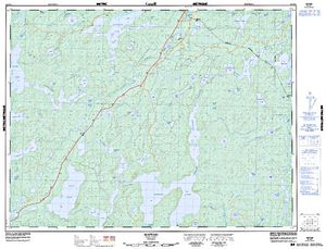 NTS 50k map for English River, Ontario