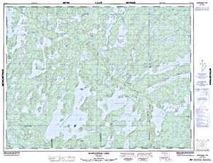 NTS 50k map for Wabigoon River, Ontario