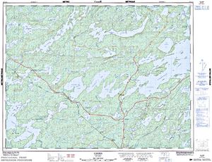 NTS 50k map for English River, Ontario