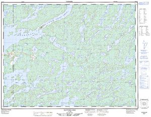 NTS 50k map for Wapikaimaski Lake, Ontario