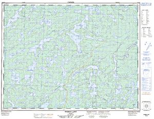 NTS 50k map for Kopka River, Ontario