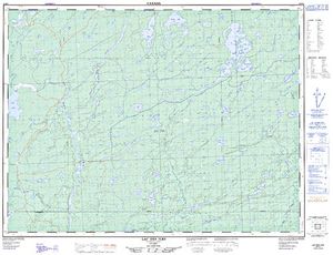 NTS 50k map for Dog River, Ontario