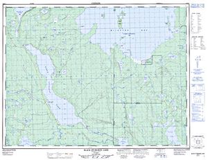 NTS 50k map for Black Sturgeon Lake, Ontario