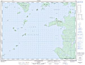 NTS 50k map for Lake Nipigon, Ontario