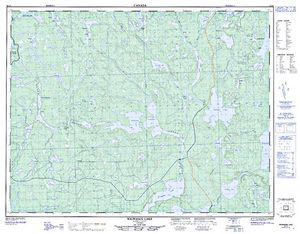 NTS 50k map for Vale Lake, Ontario