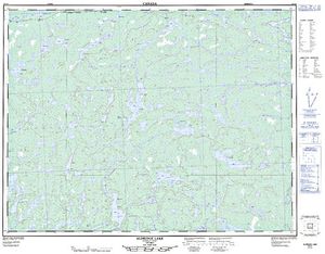 NTS 50k map for Kopka River, Ontario