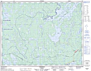 NTS 50k map for Mackenzie Lake, Ontario