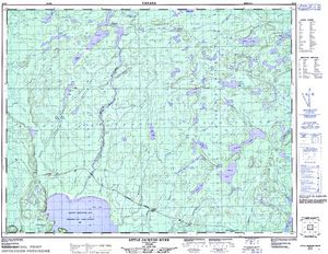 NTS 50k map for Lake Nipigon, Ontario