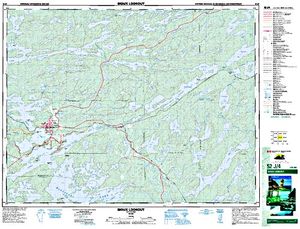 NTS 50k map for Abram Lake, Ontario