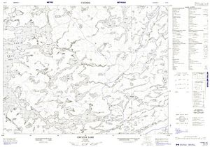 NTS 50k map for Lac Seul, Ontario