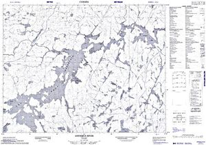 NTS 50k map for Lac Seul, Ontario