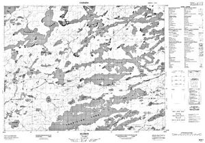 NTS 50k map for Lac Seul, Ontario