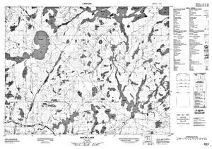 NTS 50k map for Route Lake, Ontario