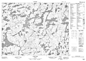 NTS 50k map for Wabigoon River, Ontario