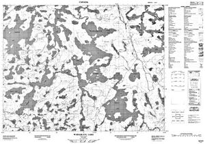 NTS 50k map for Lac Seul, Ontario