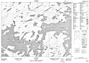 NTS 50k map for Lac Seul, Ontario