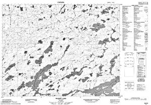 NTS 50k map for Lac Seul, Ontario