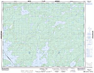 NTS 50k map for Lac Seul, Ontario
